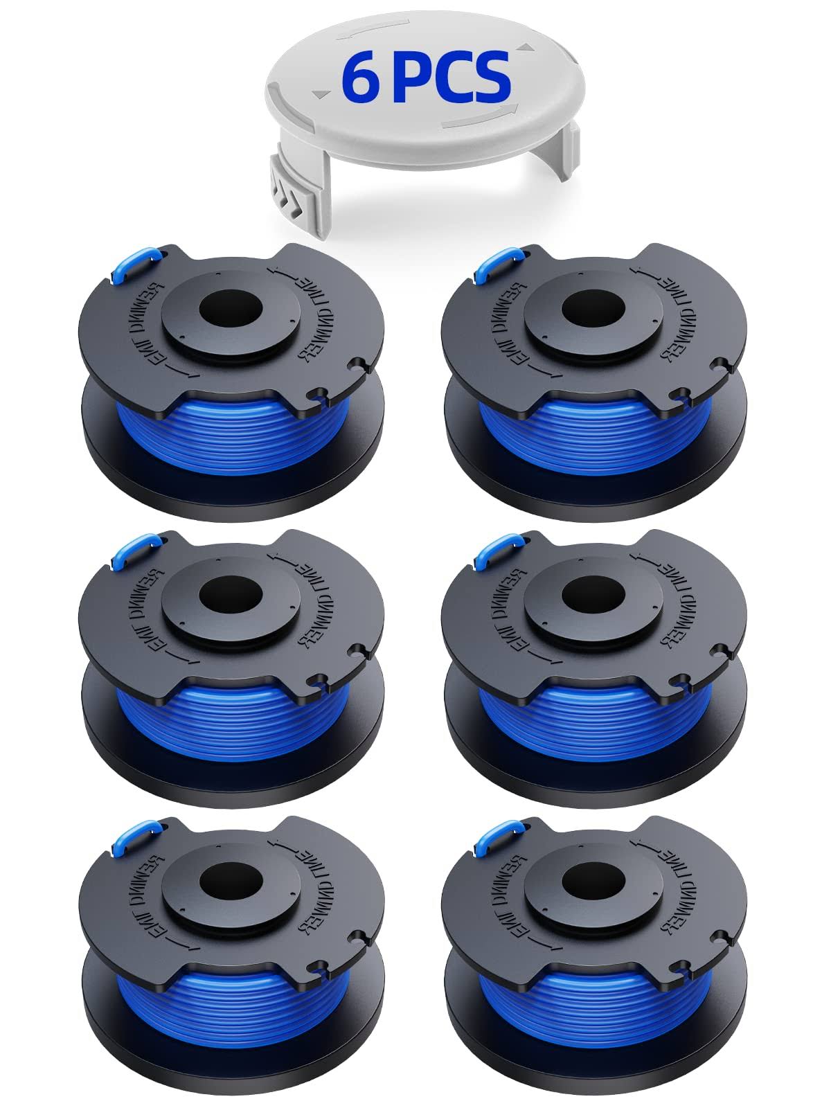 0463826b2e200334b99af54027865530dbda4d62a22a5cfe60f7de570e7d4ac6.jpg YWTESCH Trimmer String for Ryobi One+,Line String Trimmer Replacement Spool(AC14RL3A) and Cap(AC14HCA ),11 ft 0.065-Inch Compatible with Ryobi 18v,24v RB6 - Image 1