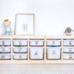 The Boho Design Black Toy Storage Labels 40 Unique Designs of Vynil TROFAST Tags Playroom,Bedroom Decals Original Adhesive Creative Kids Toy Room