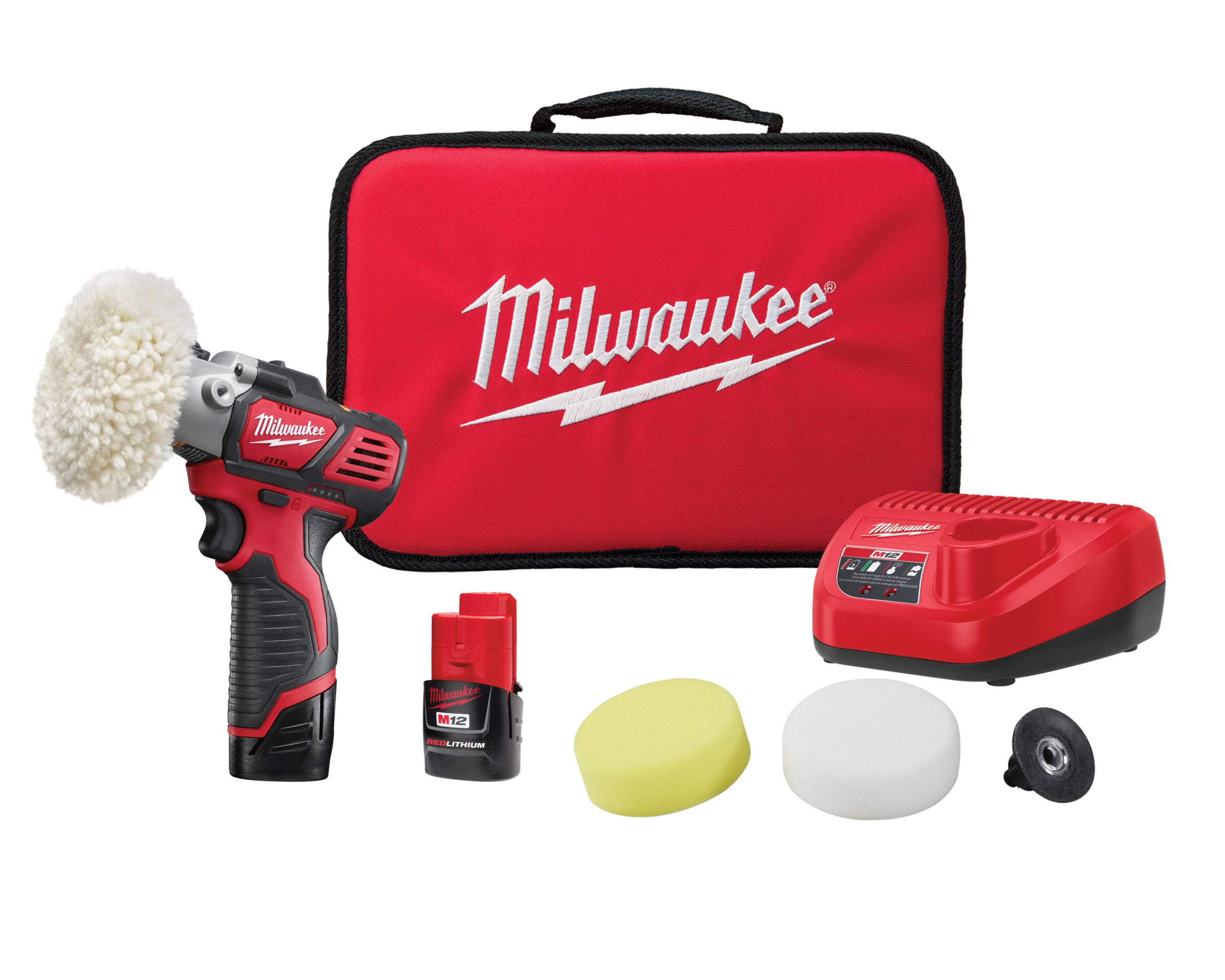 04c41d2ad5d83c3acdba98cee6433ae18c9396a0deeb369fd02f57acdcd7bd07.jpg Milwaukee 2438-22 M12 Variable Speed Polisher/Sander Kit - Image 1