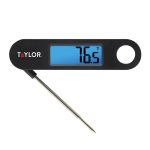 Digital Folding Probe Meat Thermometer with Blue Backlight Display