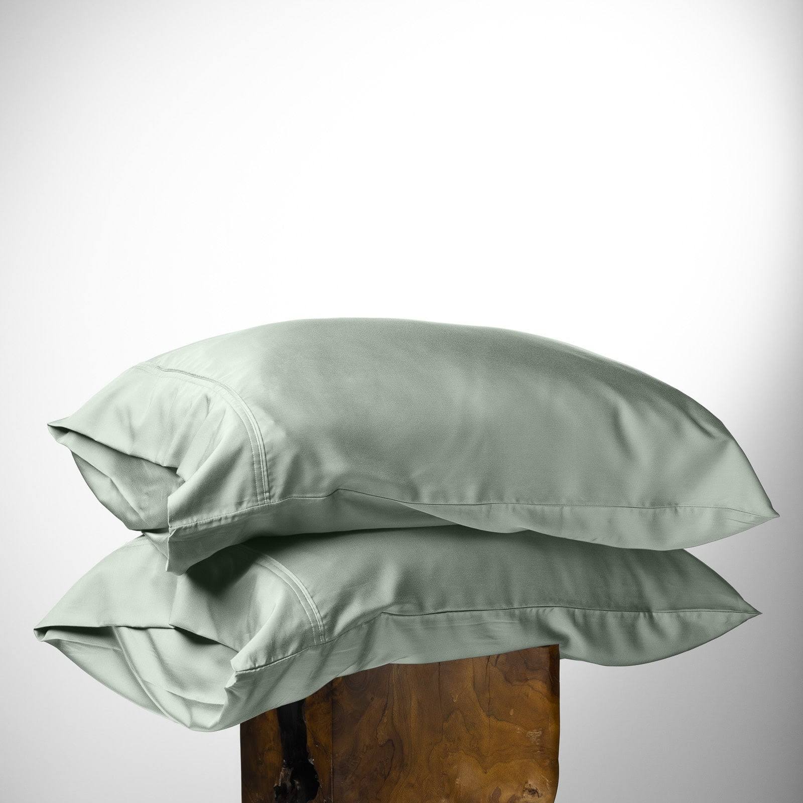 04fd796a94bba5b432847deb0f7fe8288be4fdc85fee255ecd7773bf3db37d17.jpg Olive + Crate Eucalyptus Cooling Pillowcases Standard Size | Certified Tencel Lyocell Fiber | Cool Vegan Silk Static Free for Skin and Hair | Softer - Image 1