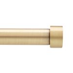 Umbra Cappa 1" Curtain Rod for Window, 36" to 66", Brass