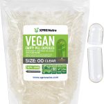 XPRS Nutra Size 00 Empty Capsules - 1000 Count Clear Empty Vegan Capsules - Capsules Express Vegetarian Empty Pill Capsules- DIY Vegetable Capsule