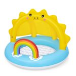 H2OGO! Play Day Sun Shaded Round Inflatable Baby Pool 39" x 29"