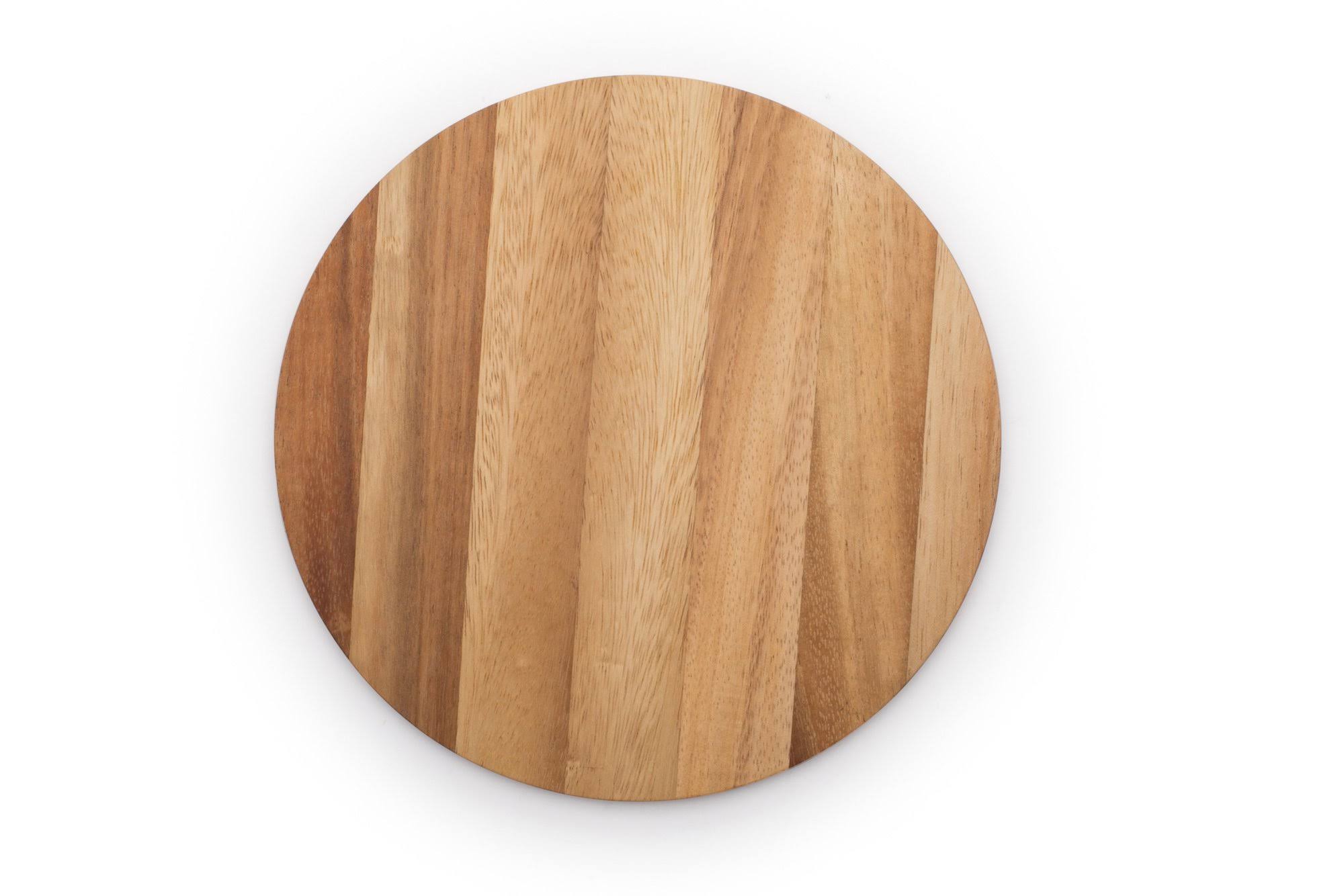 0530b89f90dc1da01f21e7fc556389c9b55526cc9f99455a5683efb0c73ad076.jpg Ironwood Gourmet Circle Cutting Board - Wood - Image 1