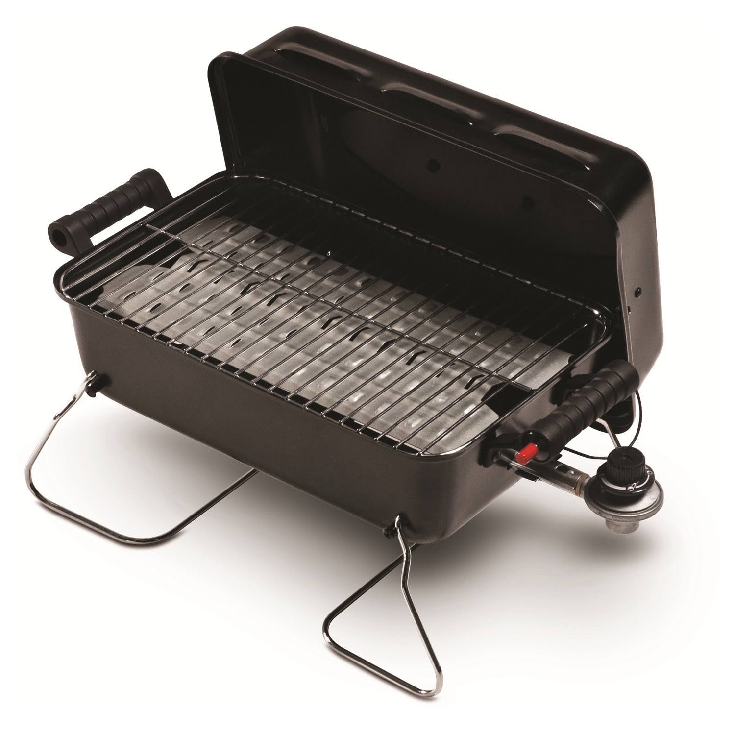 0538c322e426acbb870fe81faa55d37a637e5e6ab7cd152ce57199fb36990a12.jpg Char-Broil - Portable Deluxe Gas Grill - Black - Image 1