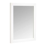 Basics Rectangular Wall Mirror 16 inch x 20 inch - Standard Trim, White