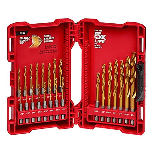 0578f72fa22bfbdf572826d156dc631ecf1b498720a8ac23d1dd749601cf2ba9.jpg Milwaukee 48-89-4631 Kit Tin Shockwave (23-Piece) - Image 1