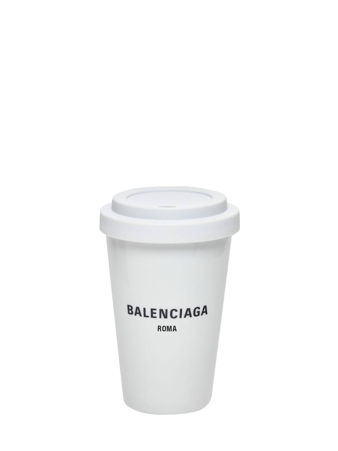 05a4526b3002aa0ec44dedc8e3ebcc8ef9a356265395df18da5db2dabf9e7fe9.jpg Balenciaga | Home Roma Porcelain Coffee Cup White Unique - Image 1