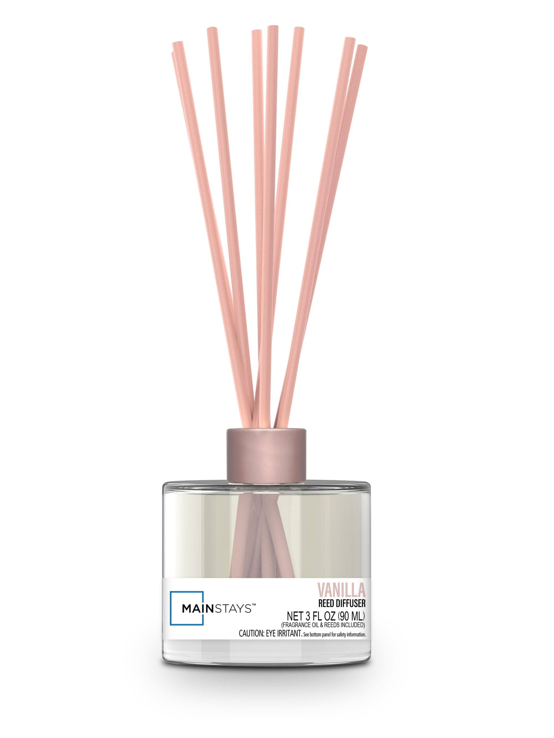 05ace1199038b53245fa1c68cece47e2a6b75d35f986b8bd812d09bab3ed5f50.jpg Mainstays Glass Diffuser with Reeds, Vanilla, 3.0 fl oz, Size: 3oz - Image 1