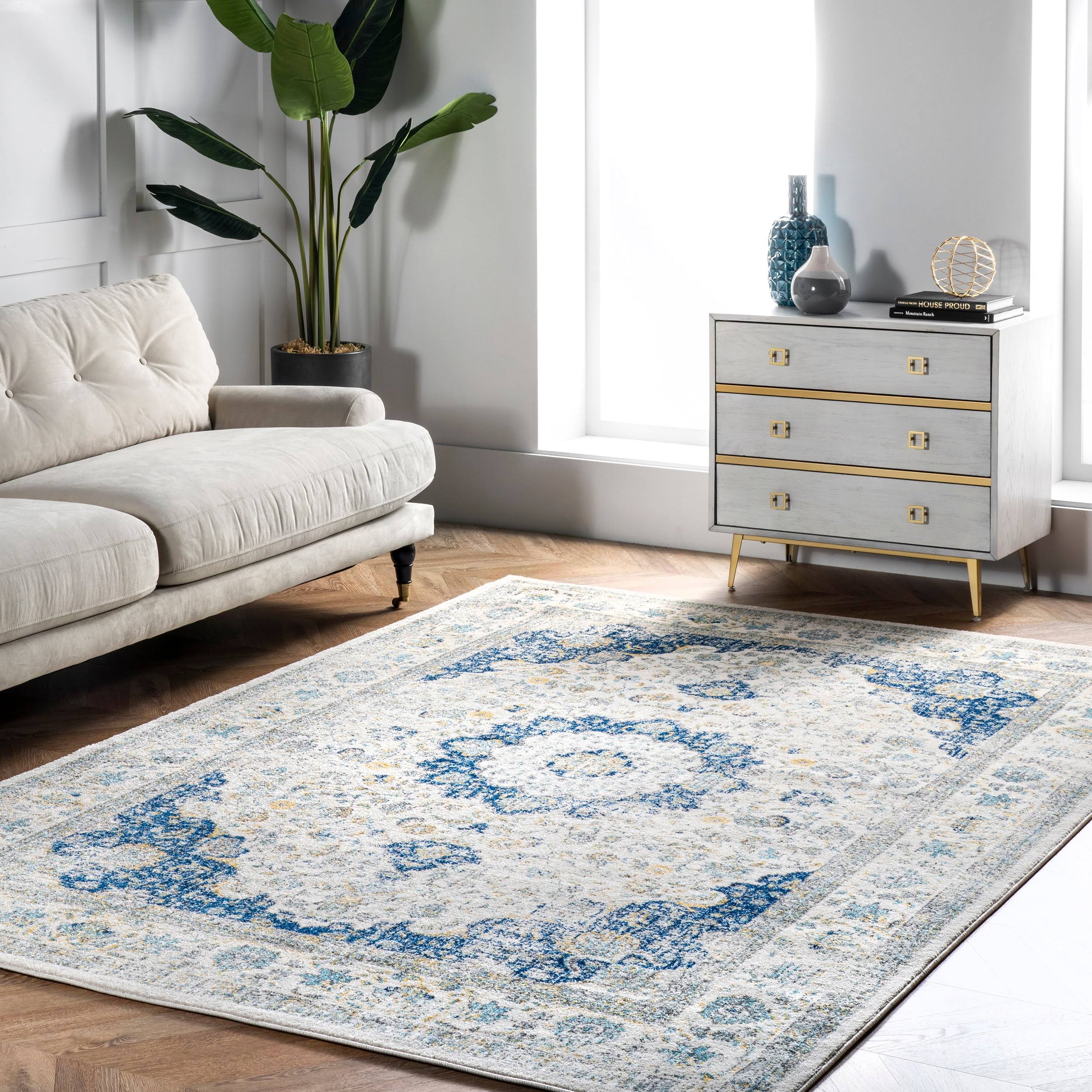 05b14dbe05c4291ba686b3c7338010a4e798ab58b6cd26194b06ef9511a8c660.jpg nuLOOM Verona Patterned Area Rug - Blue - Size 8' x 10' - Image 1