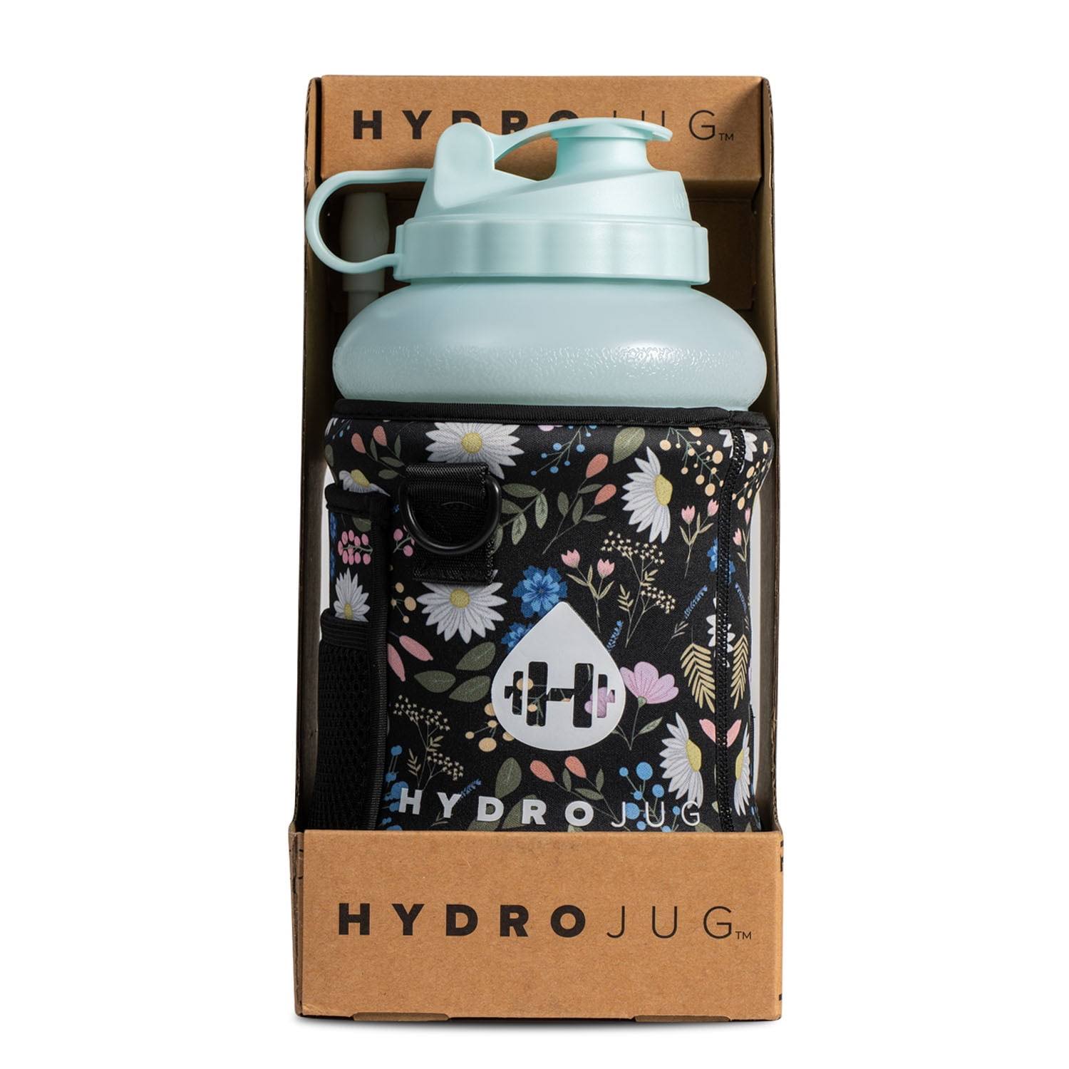 05c6fc5dd5ce78cfd33633cf1f7280889404322bd13024215dc89ea39ee58c67.jpg Hydrojug Floral 73oz Jug and Sleeve - Features Leakproof Carry Handle Dishwasher Safe BPA Free - Image 1