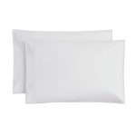 Mainstays 300 Thread Count Easy Care Percale Pillowcase Set - White - Standard Each
