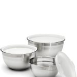 Cuisinart Set of 3 Stainless Steel Mixing Bowls with Lids
