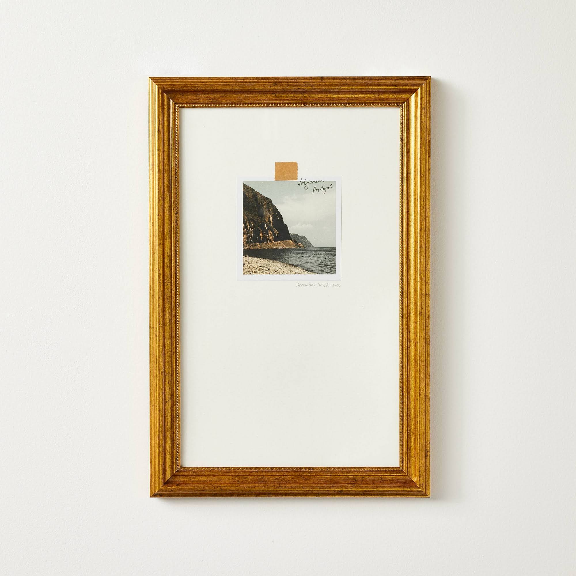 05fa03123bbfaf80fa487b42fe4d7405d49682690055fe480cc4282daf8ec32a.jpg 12"x18" Travel Photo Gold Framed Wall Art - Threshold Designed with Studio McGee - Image 1