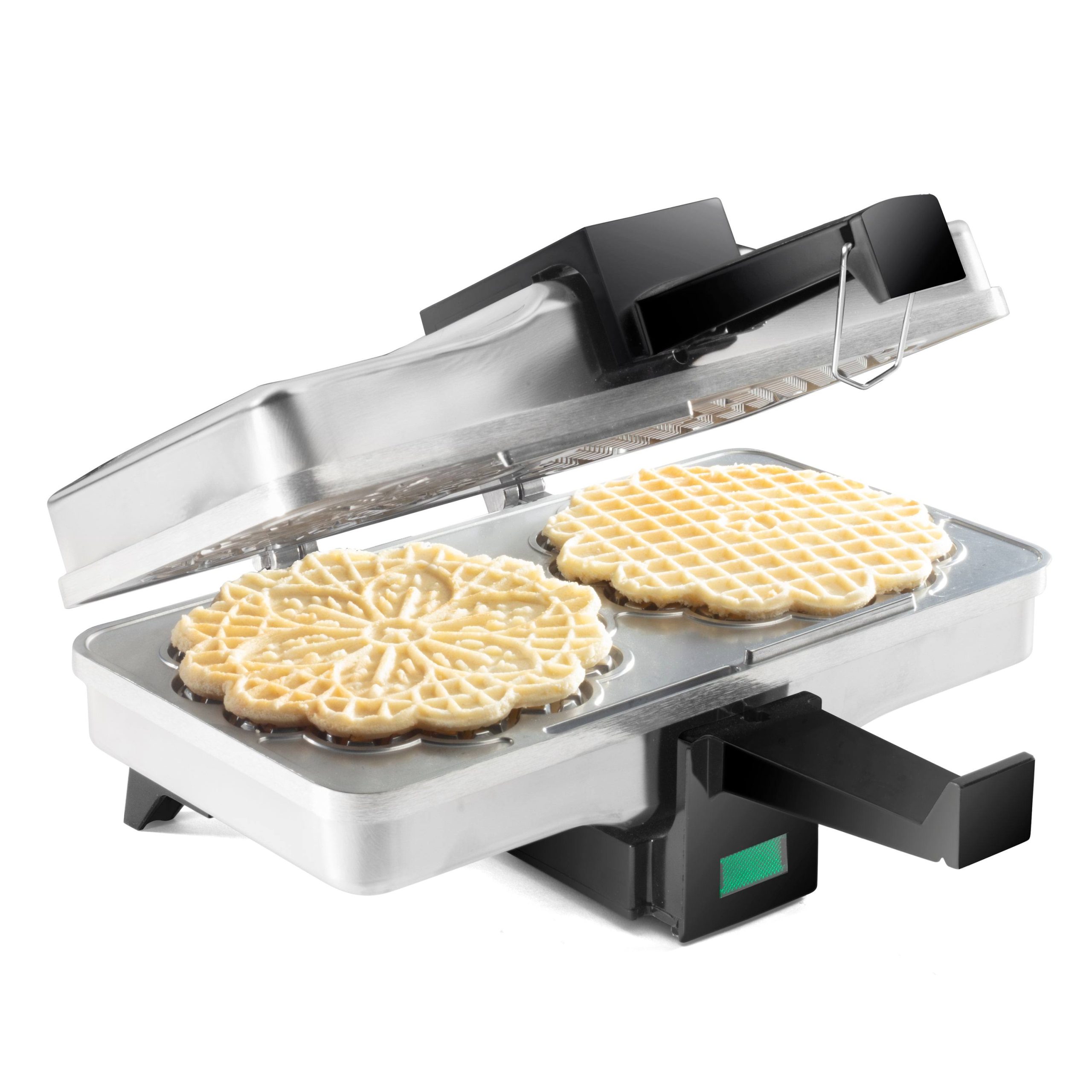 0615c5ec693e7e72341af47c6a3bb3c5d6ae49adeb066a9aebacbf37fc13724c.jpg Cucinapro Polished Pizzelle Baker - Image 1