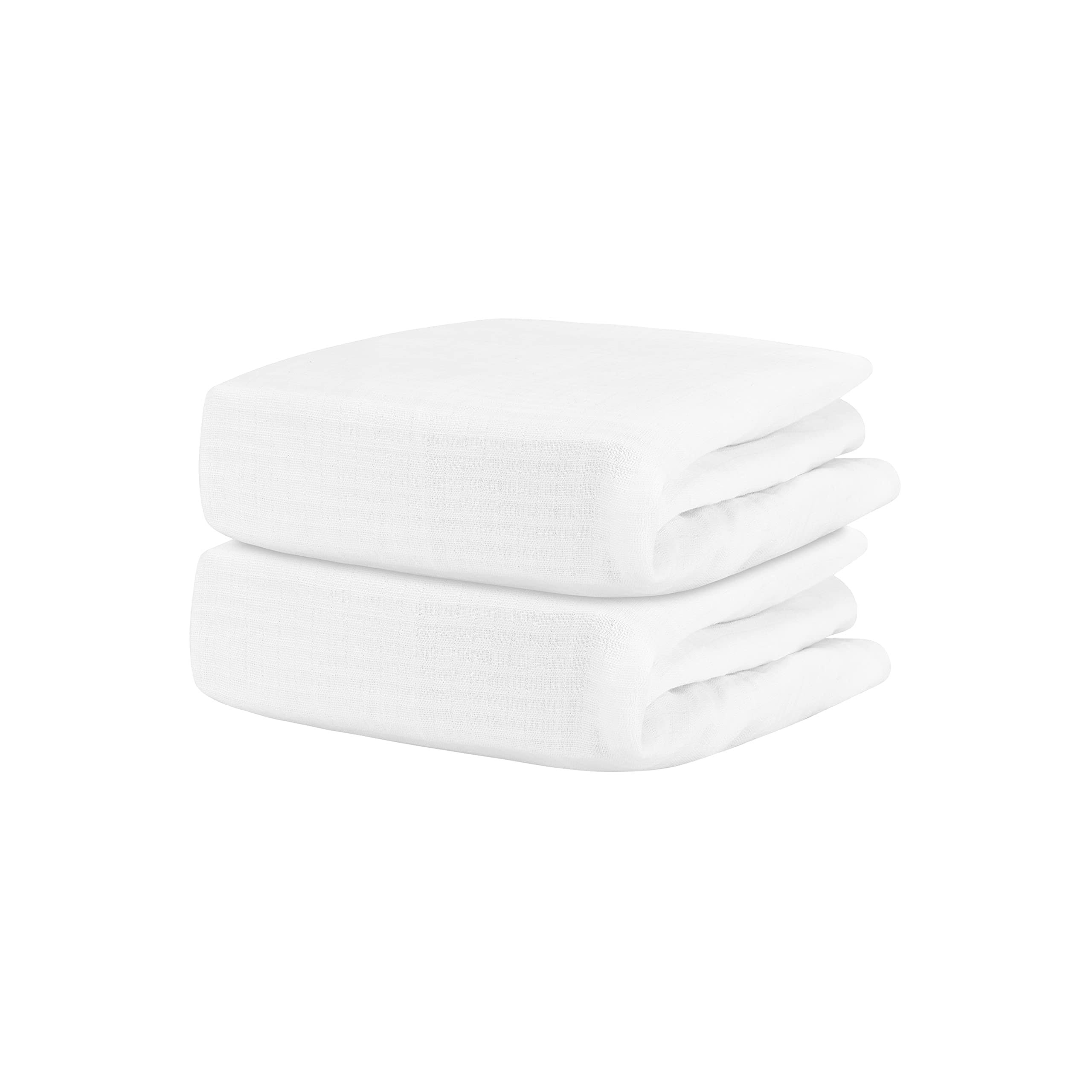 0616150a32f7e5b9132082ef96b51a21929e6d7ffb8fcd8777c310e9c0b4ba5d.jpg Newton Baby 2-Pack Organic Cotton Breathable Crib Sheets in Solid White 2 Pack - Image 1
