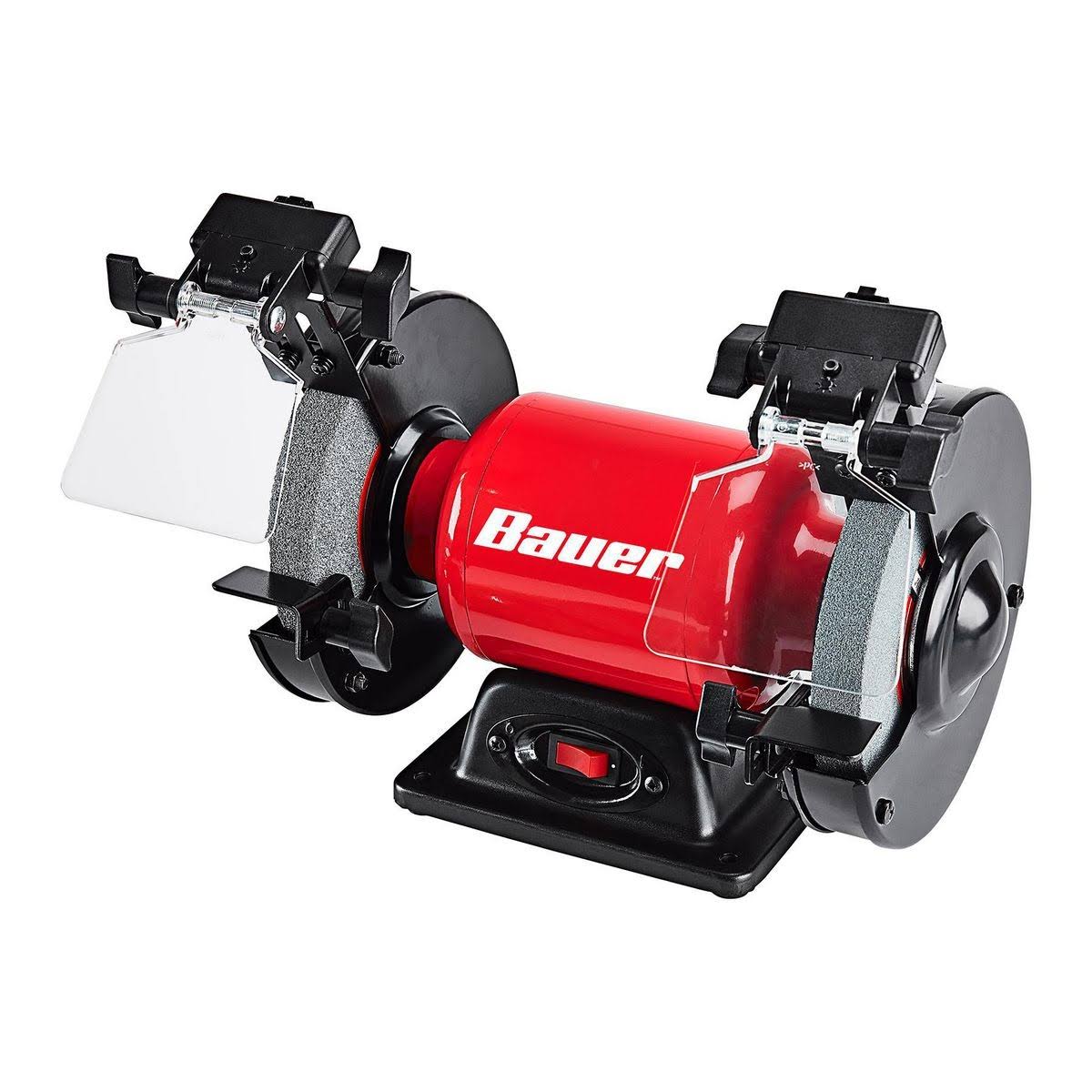 061b407f6ac66d1bfead27d9aaf4a7290dcfe8d9431f05706132a6c129bcea8f.jpg Bauer 6 in. Bench Grinder with LED Lights - Image 1