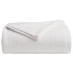 Channel Organic Cotton King Blanket in White