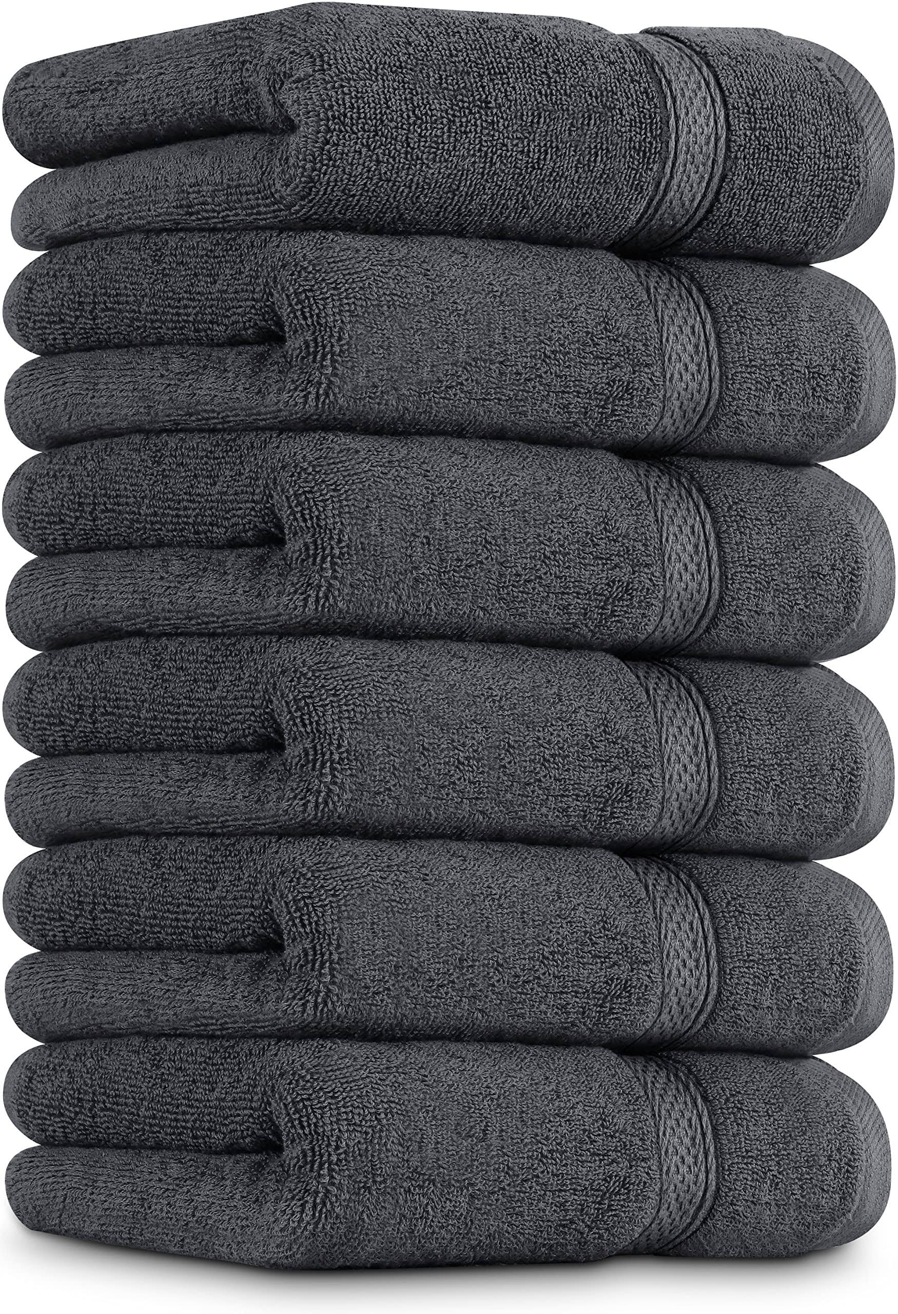 0646b3b282741c1a1013e7b29ab5d9851e24fc76e25d494f6aaa2914fd519870.jpg Utopia Towels Premium Grey Hand Towels - 100% Combed Ring Spun Cotton, Ultra Soft and Highly Absorbent, 600 GSM Extra Large Hand Towels 16 x 28 Inches - Image 1