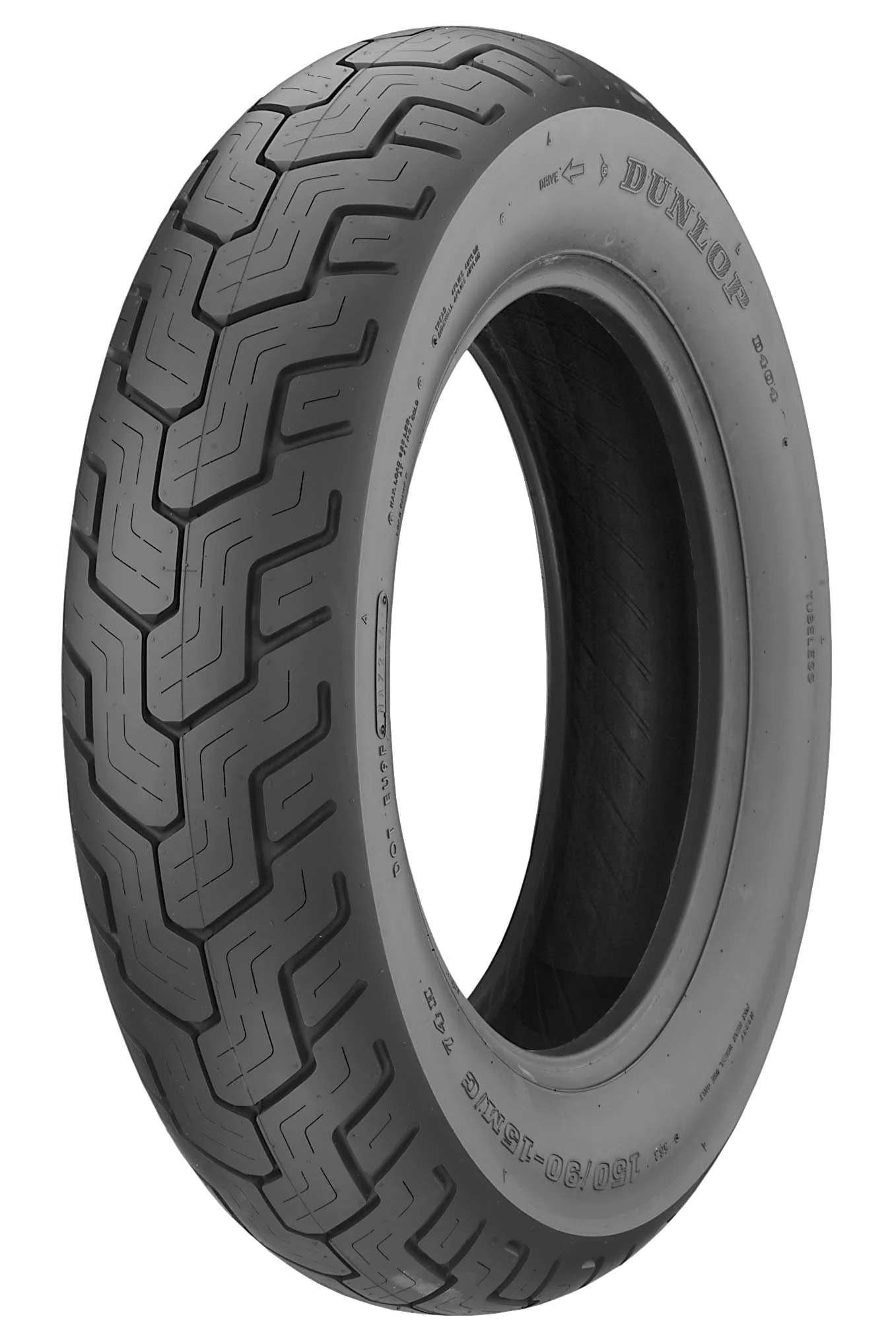 0648fd9b6252fc445b24a973b3339abb6ec6958635a9745816063fc07da659eb.webp Dunlop D404 Tire 170/80 - 15 Rear 32NK - 98 - Image 1