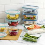 Snapware Pyrex 18-Piece Glass Food Storage Set, Blue