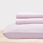 California Design den 400 Thread Count Solid 100% Cotton Sateen Sheet Set - Twin / Blush / 100% Cotton