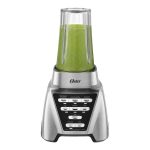 Oster Pro 1200 Blender with Glass Jar Plus Smoothie Cup & Food Processor Attachment, Brushed Nickel