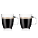 Bodum 12oz 2pk Single Wall Bistro Mug - Clear