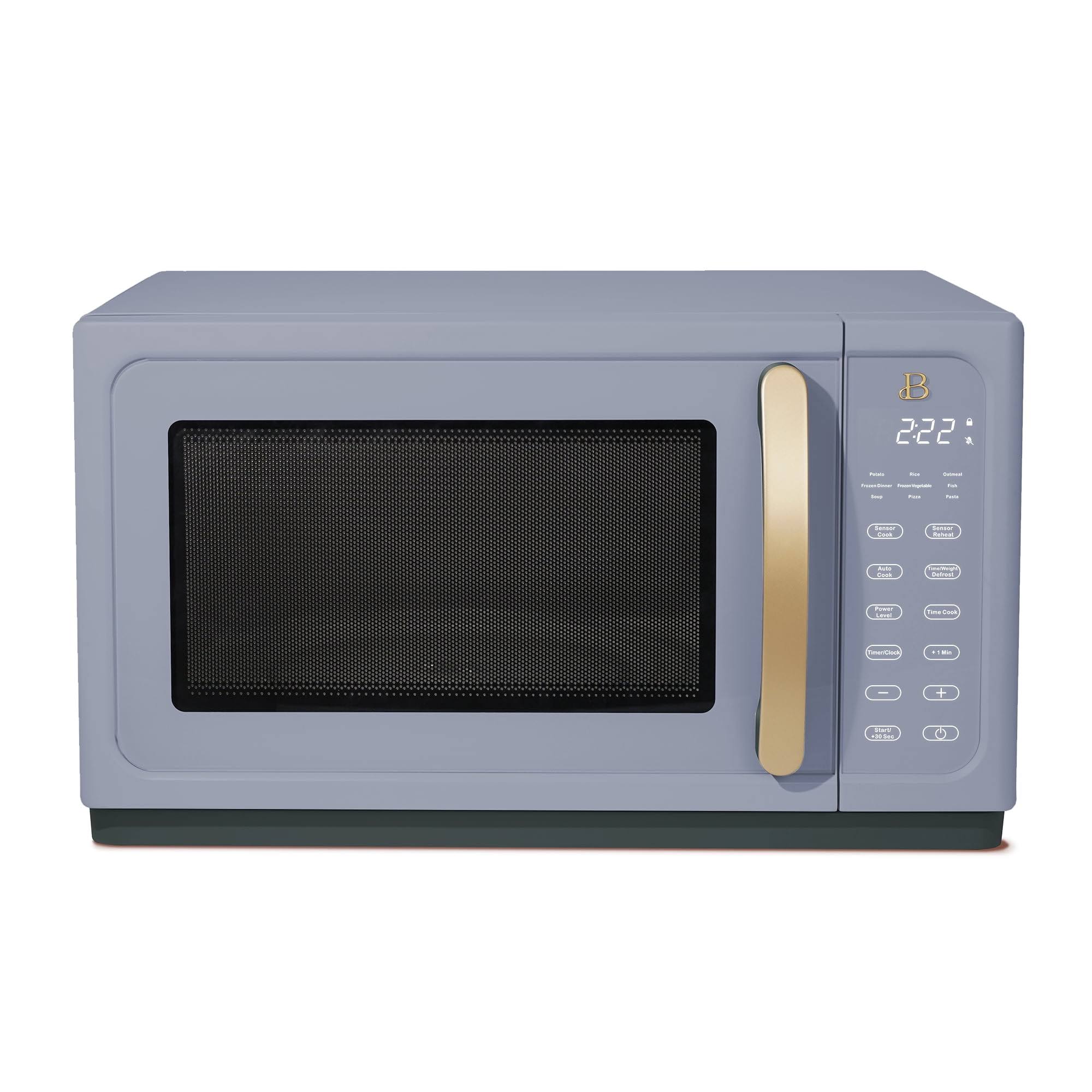 06aa47c33c8bbeb9f1fc00824d130df2d917f86d2acfece061c62cbb3c4e5bc7.jpg Beautiful 1.1 Cu ft 1000 Watt, Sensor Microwave Oven, Cornflower Blue by Drew Barrymore - Image 1