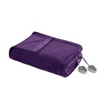 Beautyrest - Plush Heated Blanket - Full - Purple