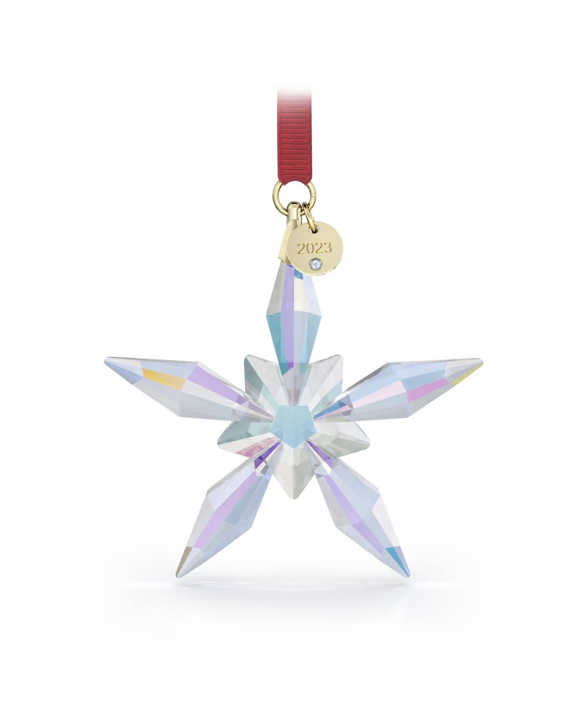 0722de1bfded9e88a7ae4496a79ca0b3d350400dac3483175a6c5864a13e4b56.jpg Swarovski Macy's Exclusive 2023 Ornament - Aurora Borealis - Image 1