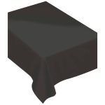 60"x 84" Fabric Tablecloth - Jet Black