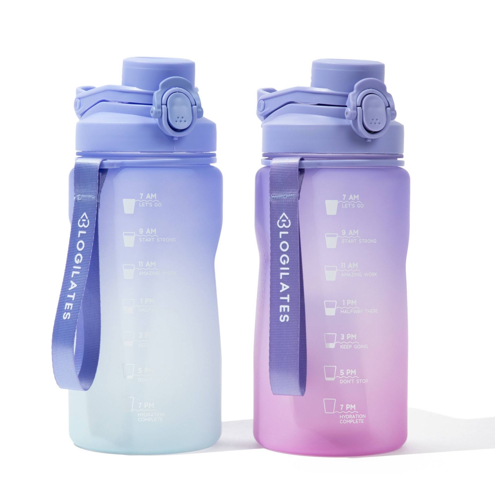 07bc49a6beb128919701e5afa58fbf94d17689cf4cfb6be20977396ccba49f06.jpg Blogilates 40oz 2pk Water Bottles - Periwinkle - Image 1