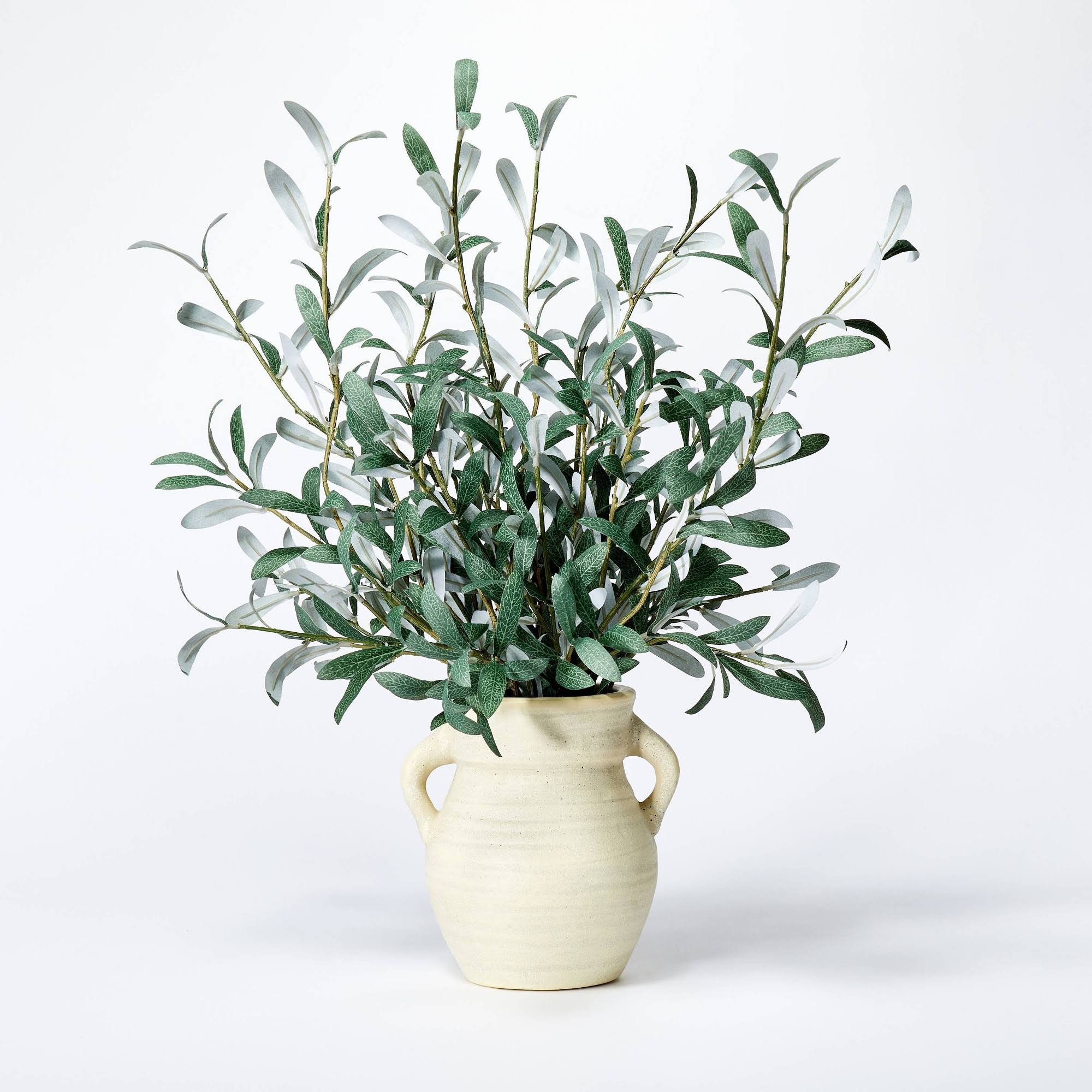 07ca9d318f3929d8bd0d370b8fe106c29f268b0bb37e0326b5c1dbbd1945c2e4.jpg Olive Leaf Arrangement - Threshold Designed with Studio McGee - Image 1