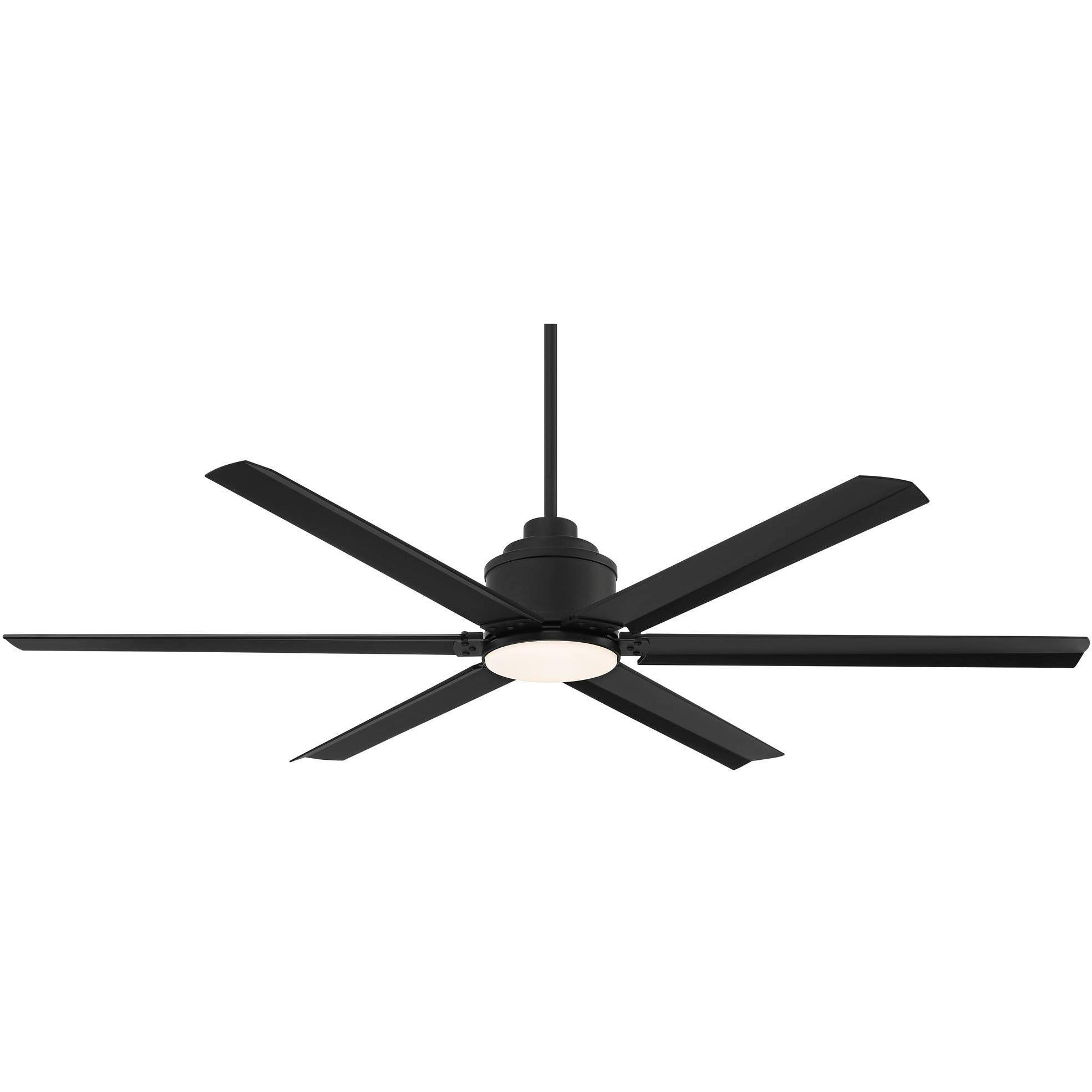 07dde10f1db570e82515dd8cf9d593dc77c71347d216d8b89f735a6b1c11793f.jpg Casa Vieja 65" Ultra Breeze Modern Industrial Outdoor Ceiling Fan with Dimmable LED Light Remote Control Matte Black Wet Rated for Patio Exterior - Image 1