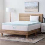 Lucid 3" Gel Memory Foam Mattress Topper, Full XL