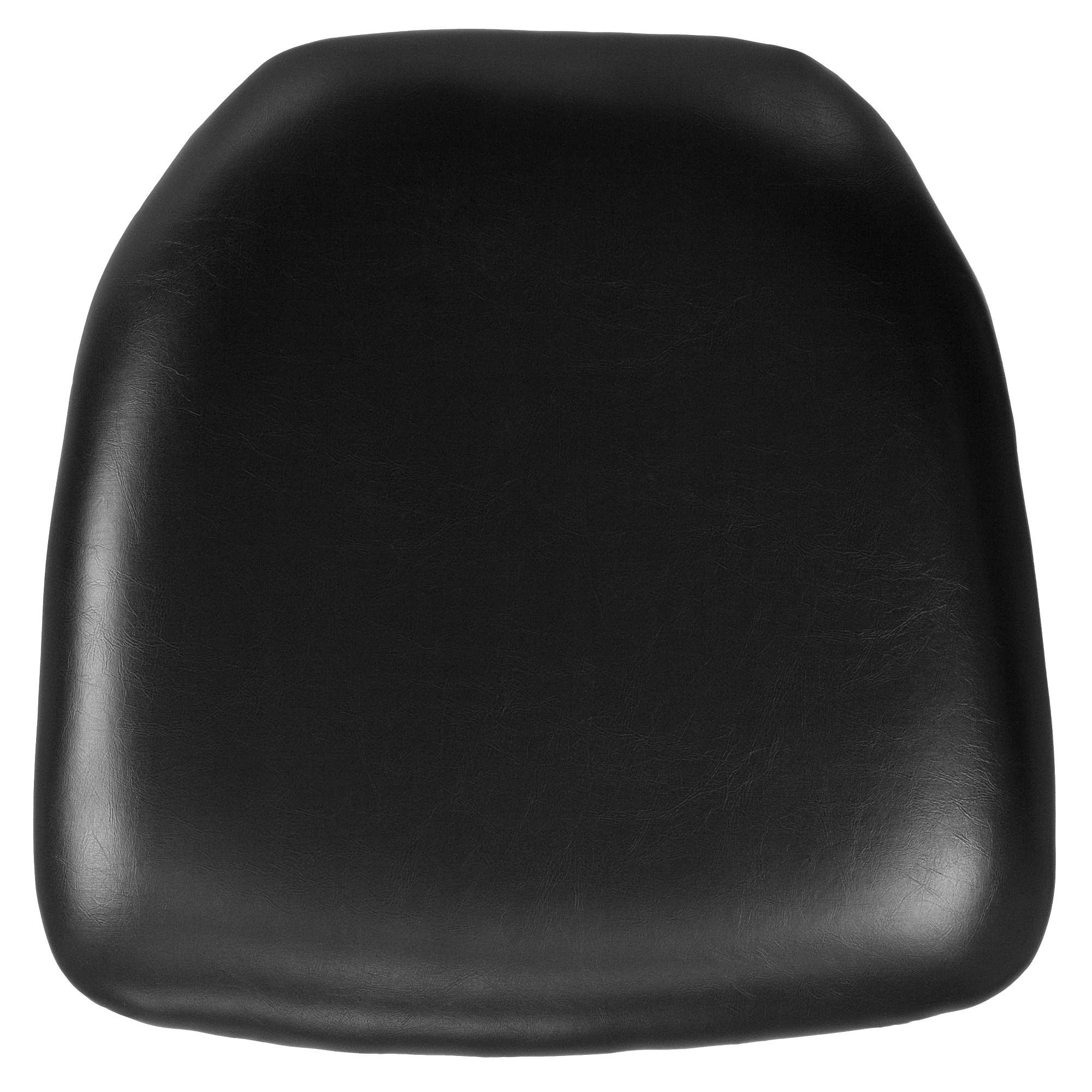 07f4de8689fd3fefe3034fb18e4a9e529c4510633a1ed2ce1d19544a679b5ef4.jpg Flash Furniture Hard Black Vinyl Chiavari Chair Cushion - Image 1
