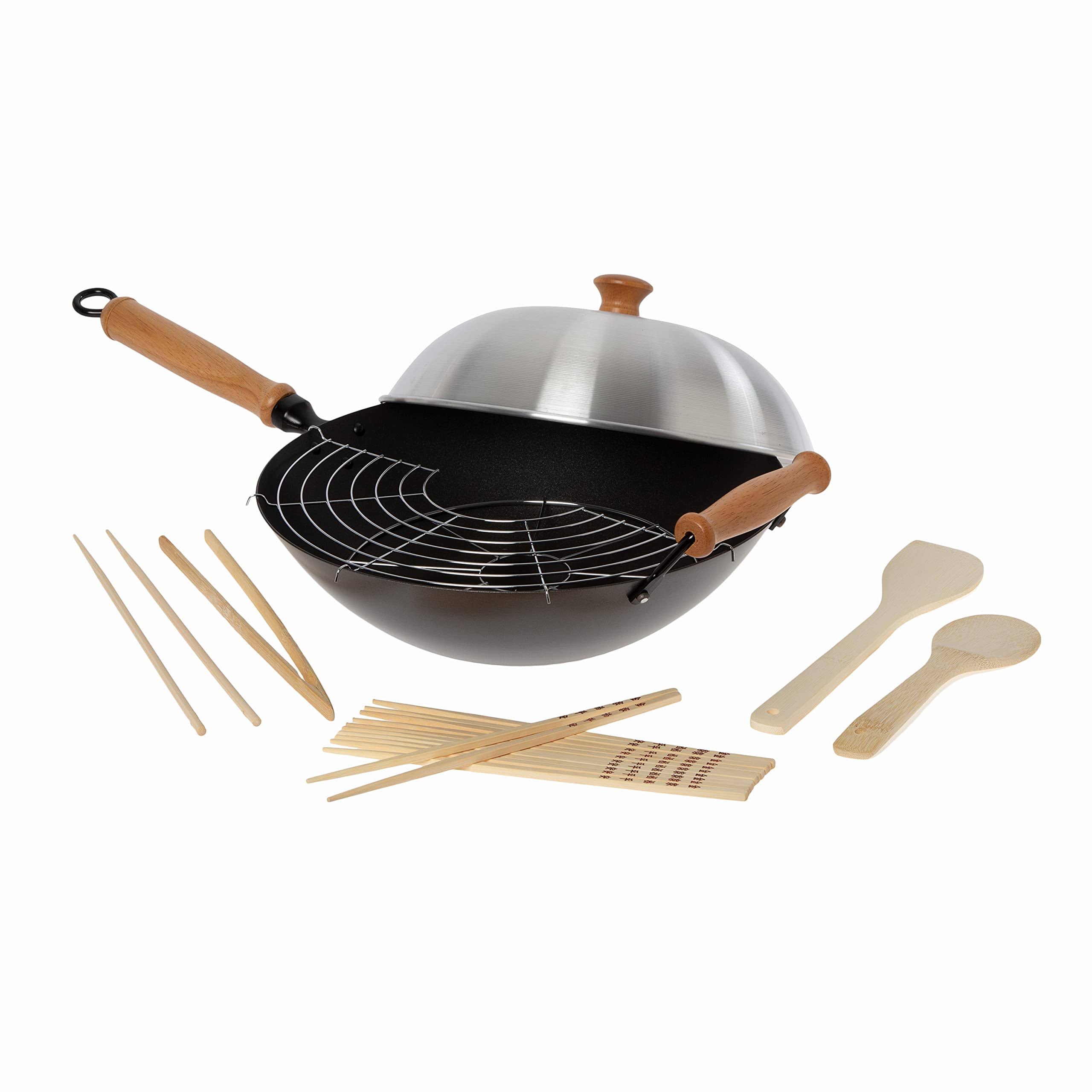 07f829107589c22f4dc584e93baa7d68c483d4214ad014490220518768e0beea.jpg Joyce Chen 10-Piece Wok Set - Image 1