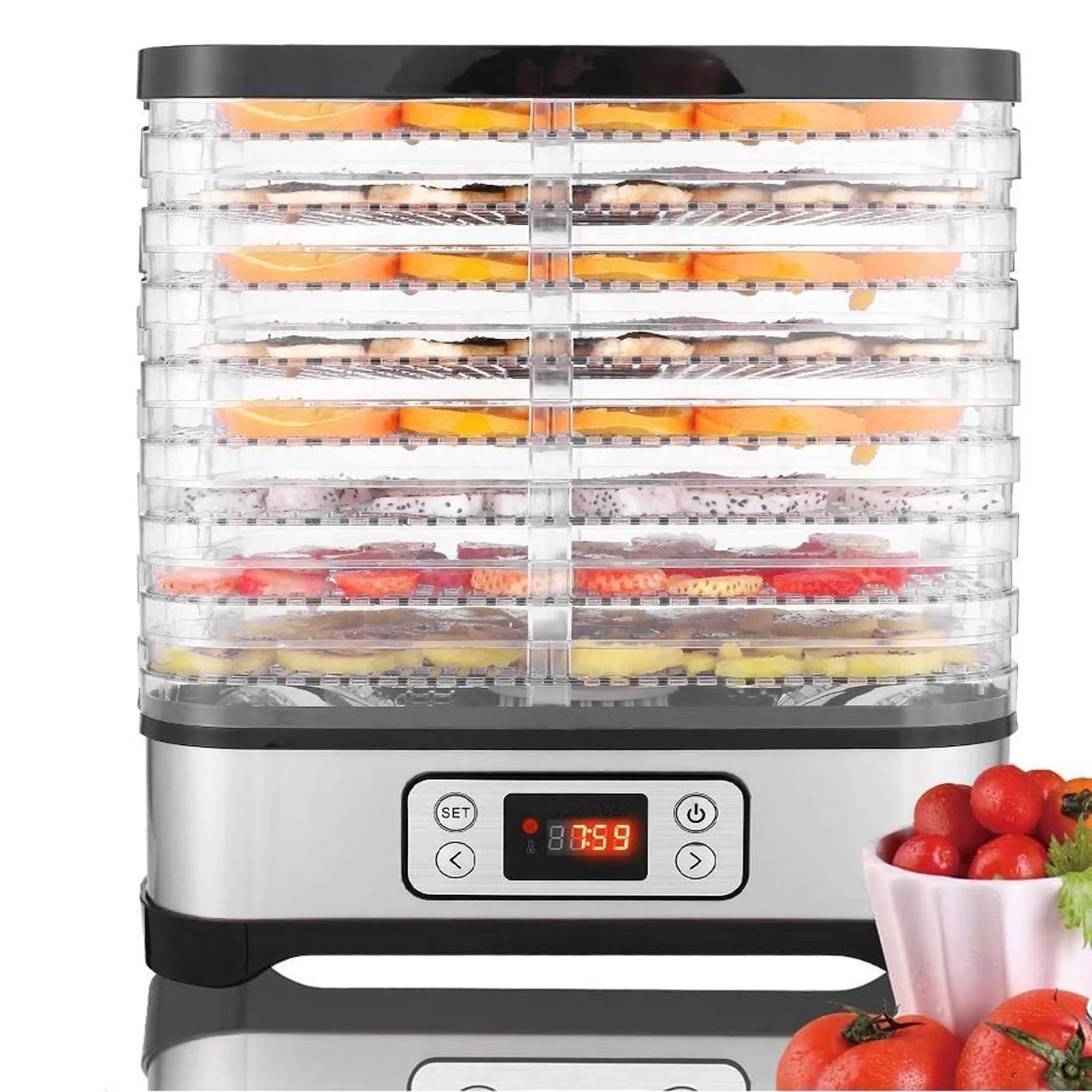 082288951d637361cf7ef7d6c5692dbf04d7cbae540c0ecfc0cf38129201ca46.jpg Electric 400W 8 Trays Food Dehydrator Machine with Temperature Control for Meat - Image 1