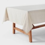 84" x 60" Cotton and Linen Blend Tablecloth - Threshold