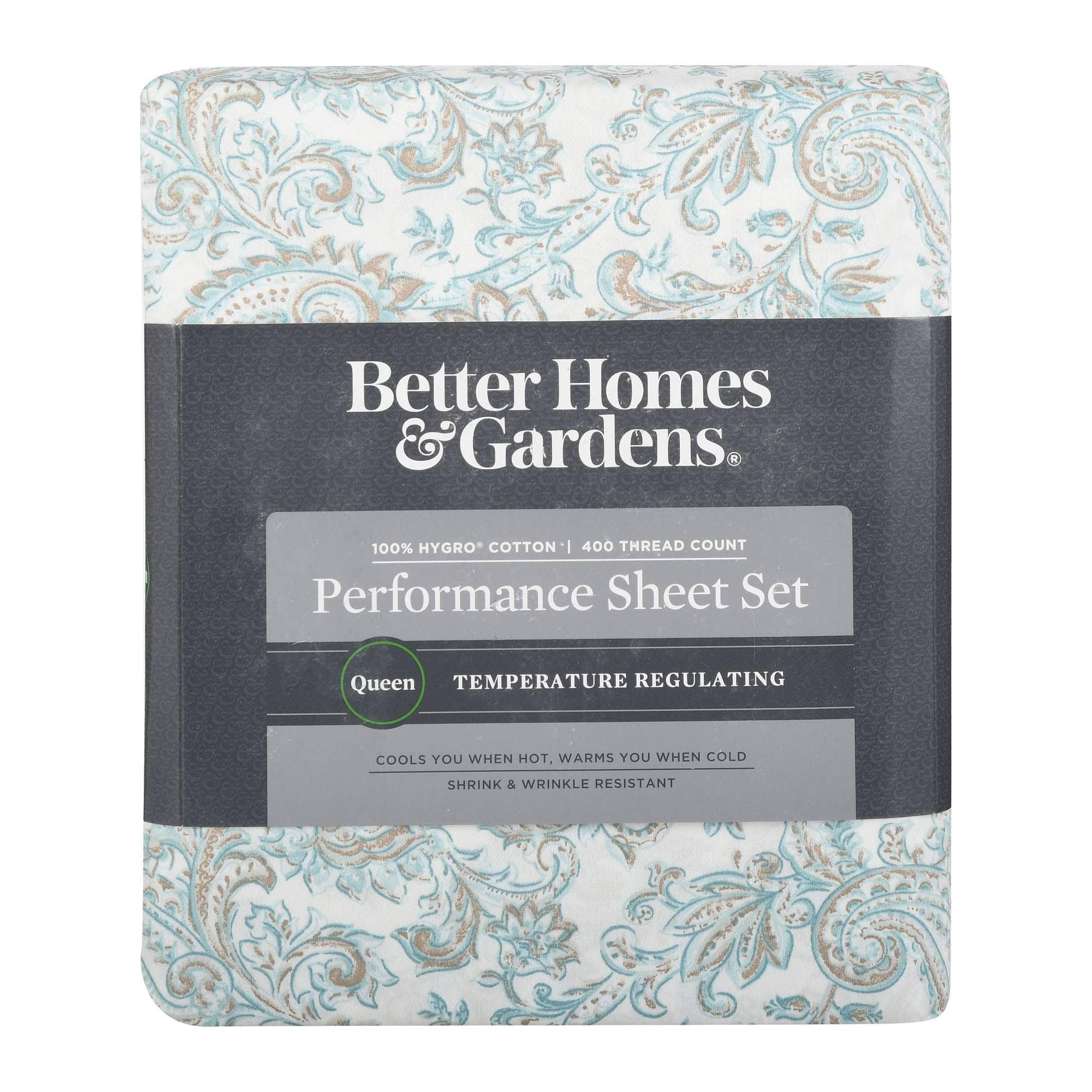 088d2552090e1ce38c991cb2b21601be0c2050def5de989e3b76e0e099e343a4.jpg Better Homes & Gardens 400 TC Hygro Cotton Pillowcases, King, Aqua Paisley, 2 Piece, Size: King Pillowcase - Image 1
