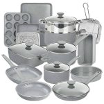 Granitestone Desert Grey 20 PC Nonstick Cookware and Bakeware Set