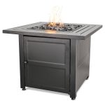 Uniflame Endless Summer Steel Mantel 30 in. Fire Table, Grey