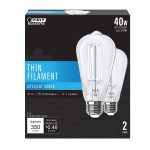 Feit Electric 3011408 40W Equivalence ST19 E26 Filament LED Daylight Bulb Clear - Medium