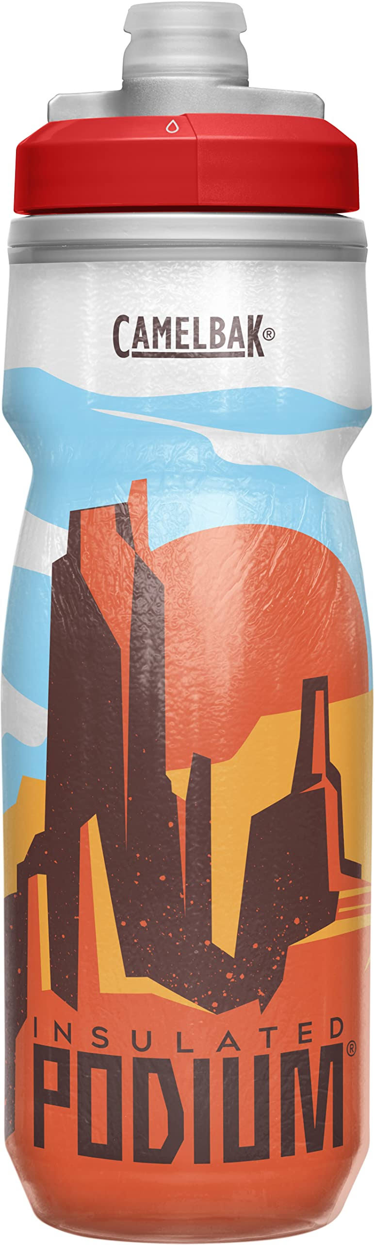 08cd695b0e448b4bb6eef91c9e44b4b625ec525d36011774fa214bd1f633f712.jpg CamelBak Podium Chill 21oz Water Bottle - Desert - Image 1