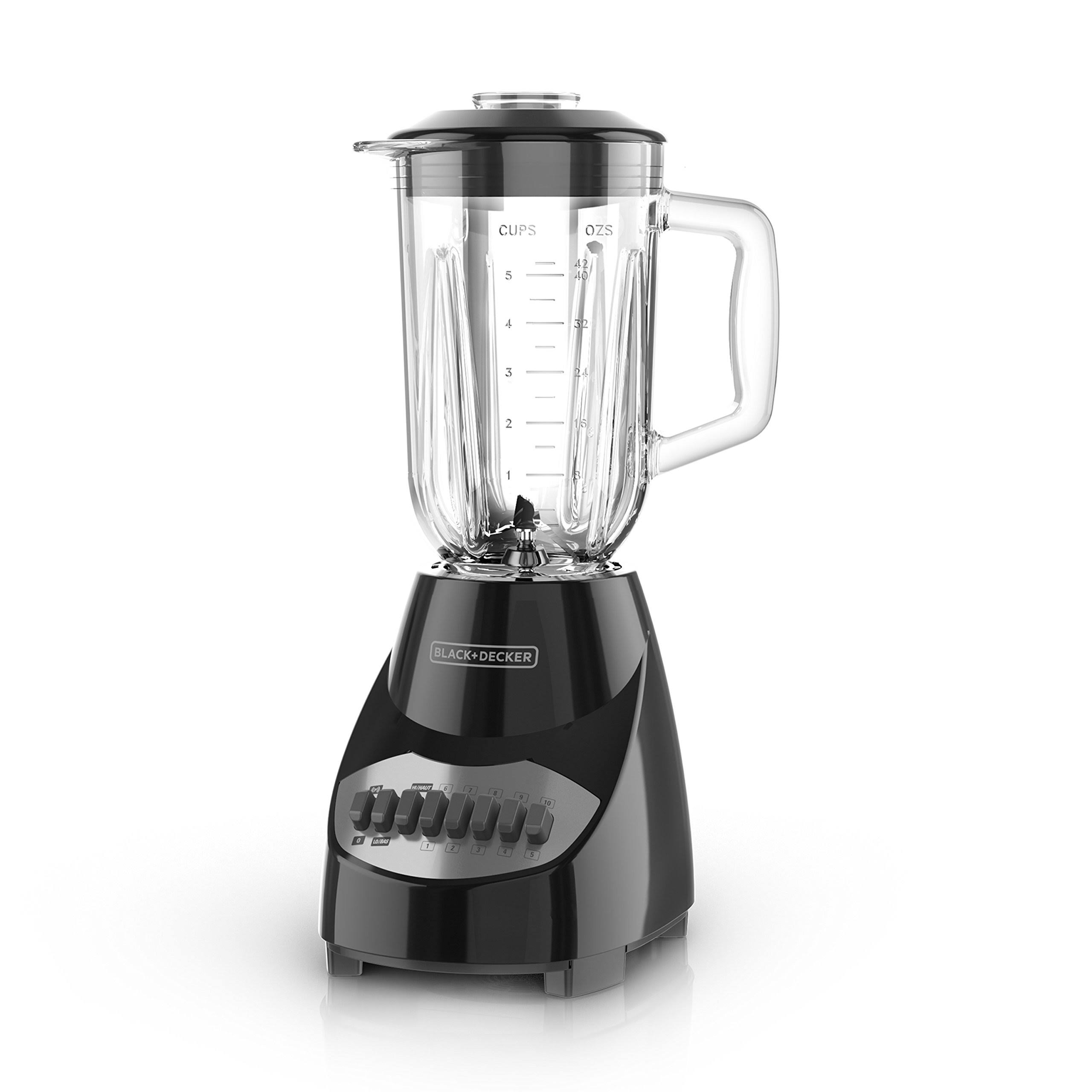 08e4fb1f2550163090a78424da83085bd0e4c1d79ed350d320b426798f714d9e.jpg BL2010BG 10-Speed Glass Jar Blender, Black - Image 1