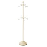 Haute Decor Adapt Adjustable Stocking Tree w/ 8 Hooks ,Ivory
