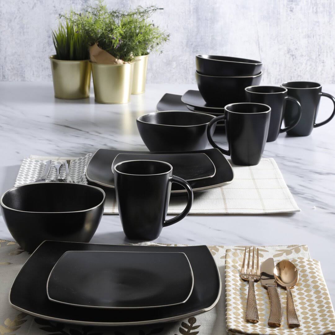 093597cd32a0f455e6a725193ad45c7be7dae38147be877fe4a21b634916da26.jpg Gibson 102261.16RM Soho Lounge Dinnerware Set, Matte Black - 16 Piece - Image 1