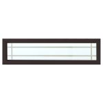 Hy-Lite 47.5 in. x 11.5 in. Prairie Decorative Glass Picture Vinyl Window - Bronze